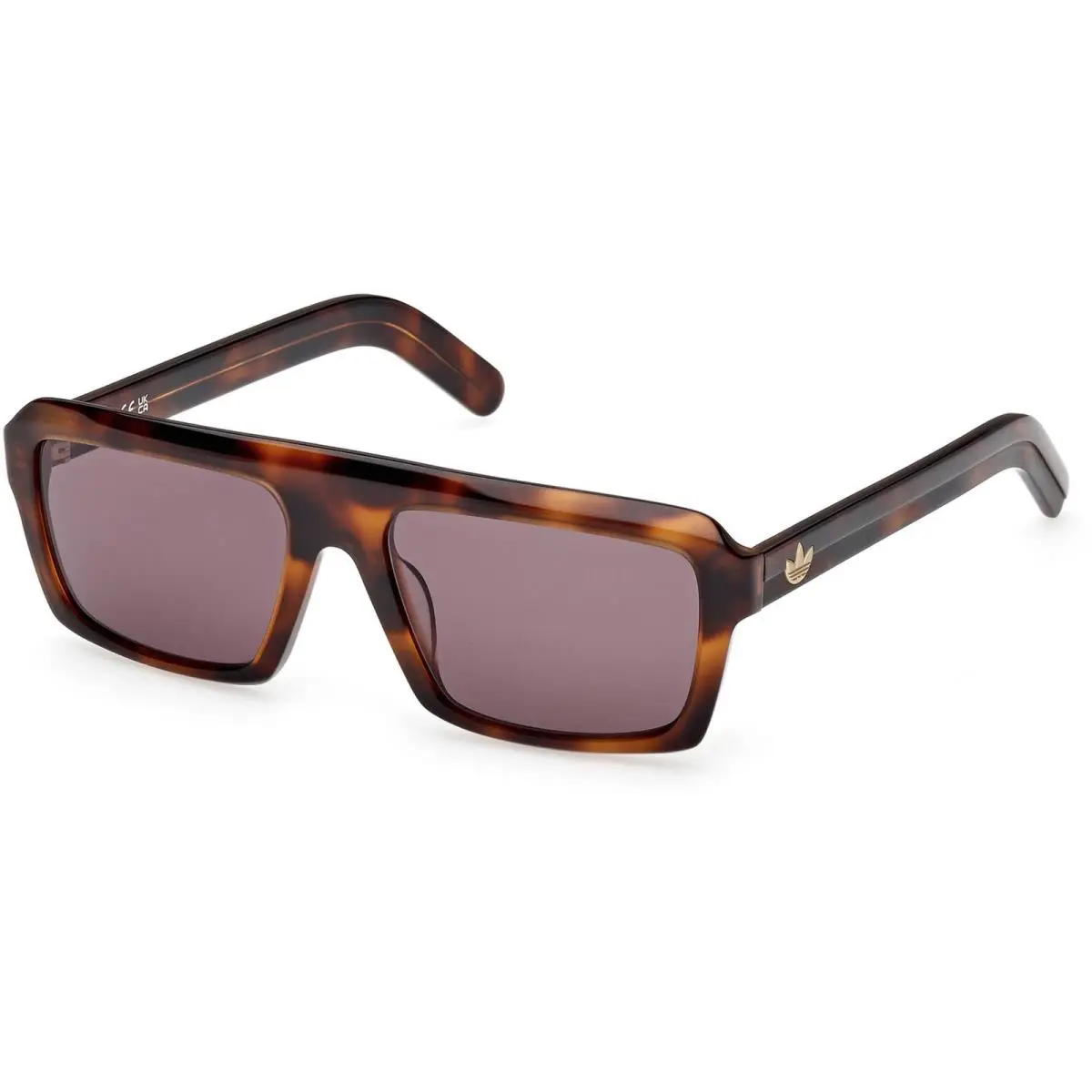 Adidas Unisex Sunglasses Dark Havana Acetate Rectangular Full Rim OR0133 5552E