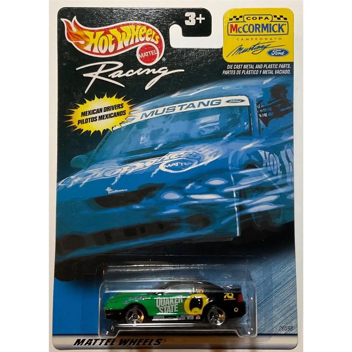 Hot Wheels 2000 Racing Mccormick Cup Quaker State ‘99 Mustang 70 Julian Garcia