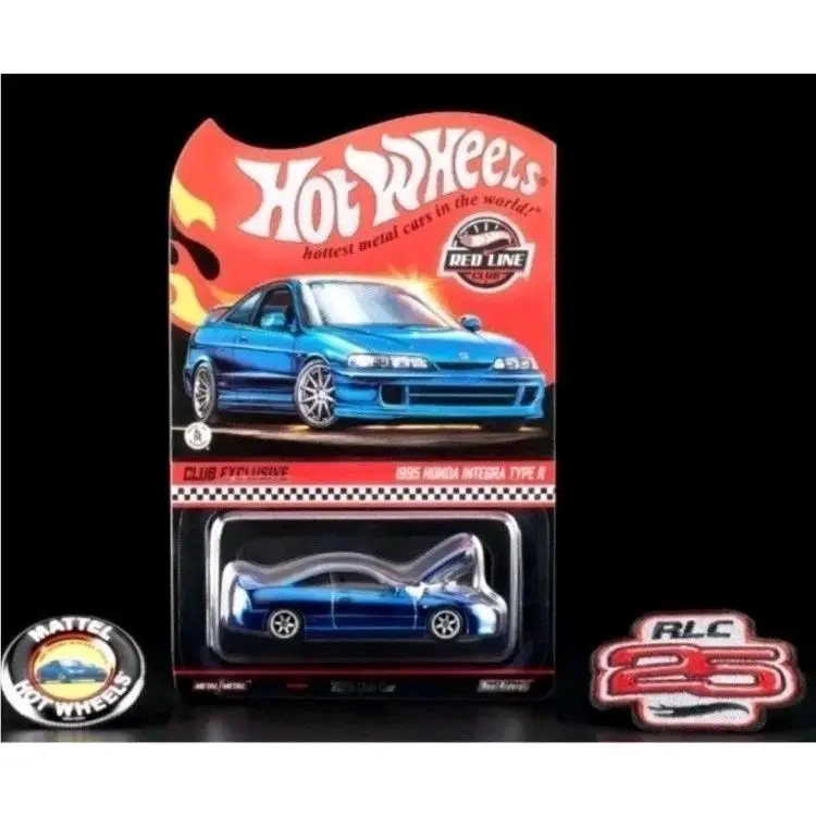 2025 Hot Wheels Rlc Redline Club 1995 Honda Integra Type-r Blue - Blue