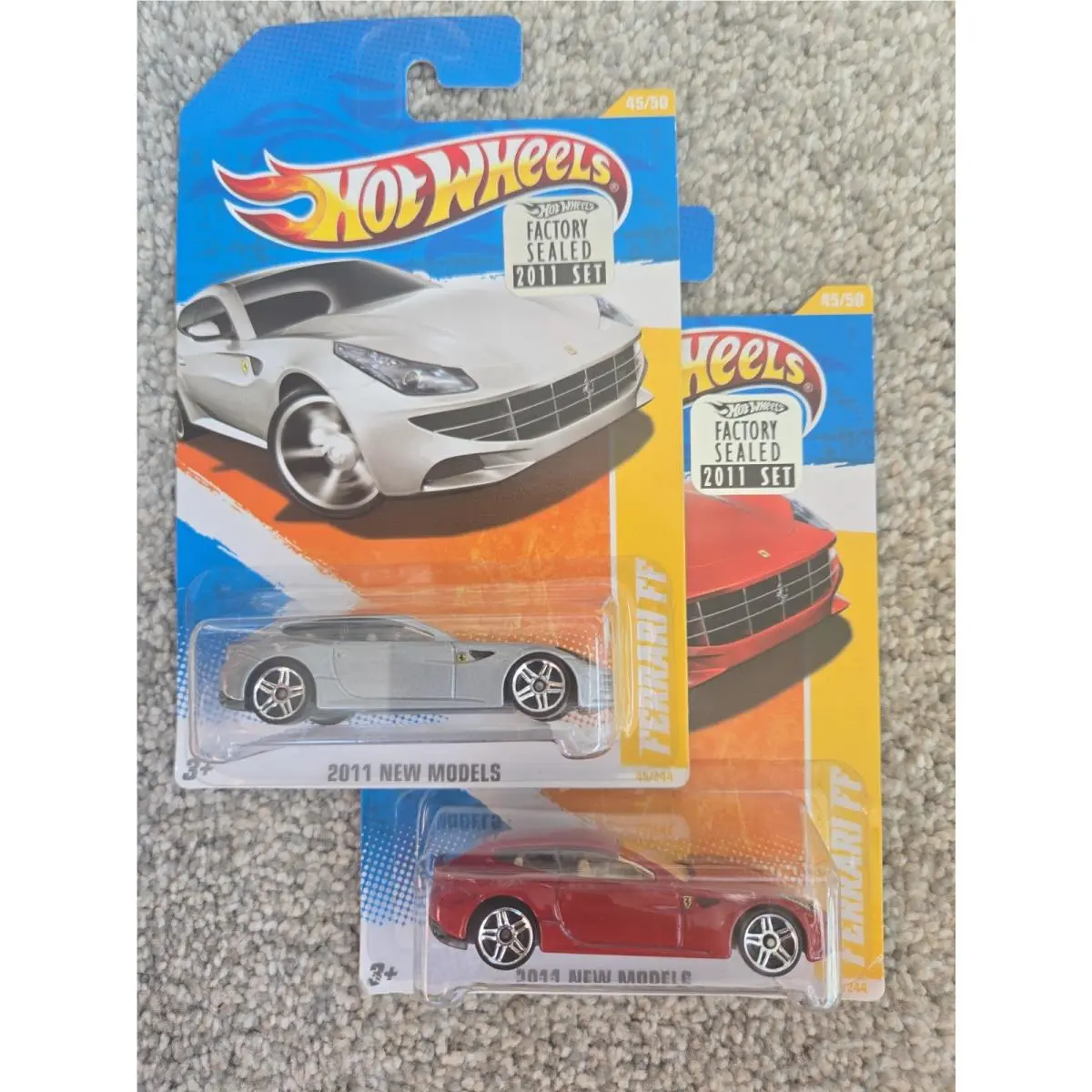 Sticker Hot Wheels Ferrari FF 45/244 Set of 2 Red Silver 2011