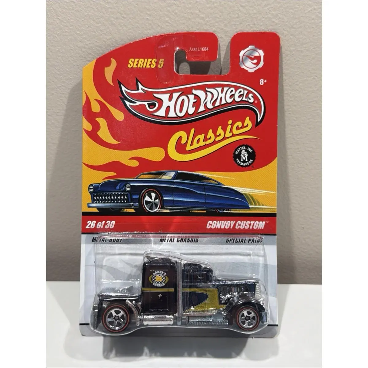 Hot Wheels Classics Series 5 Convoy Custom Truck 1:64 Black/silver 26/30 K20