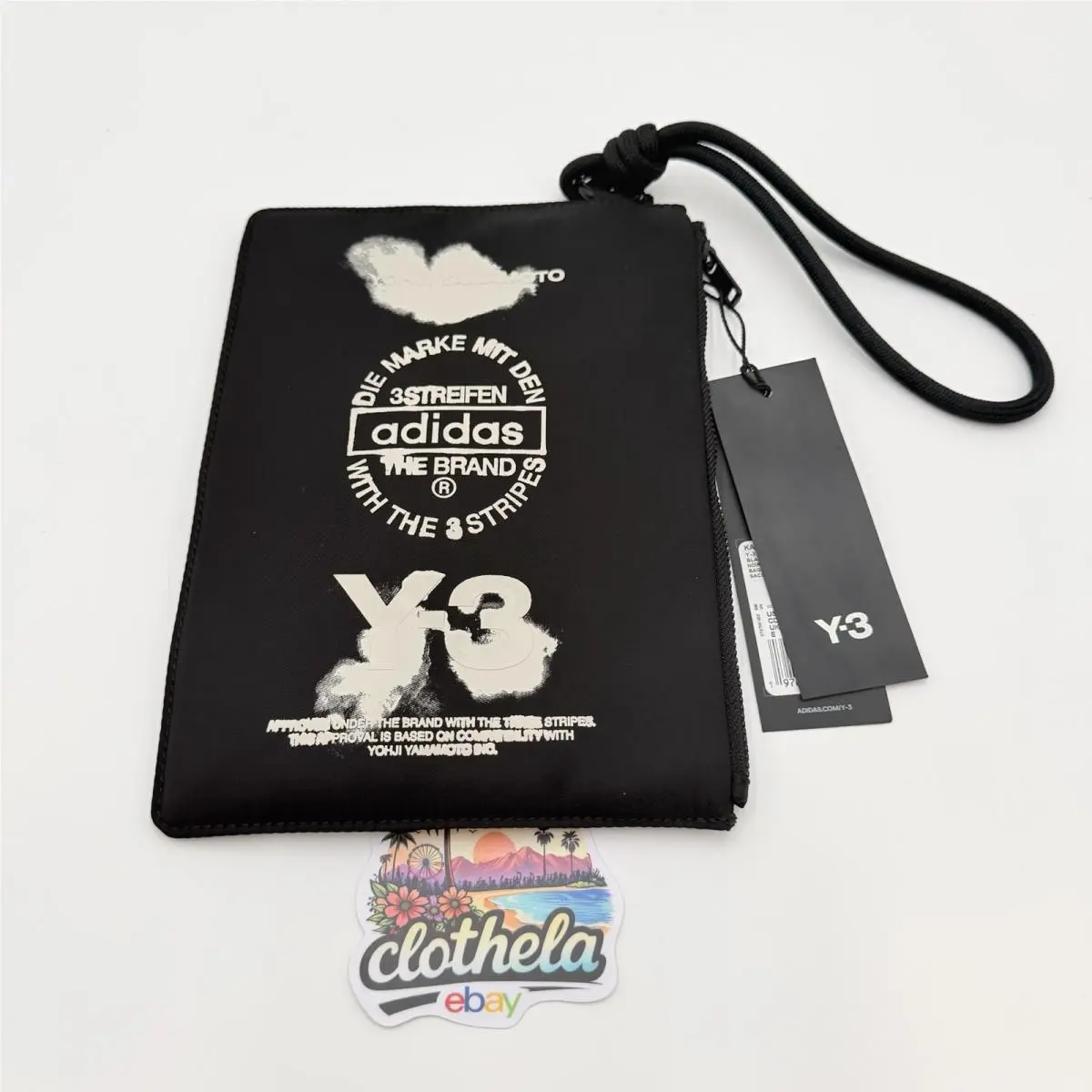 Adidas Y-3 Nylon Clutch Pouch Unisex