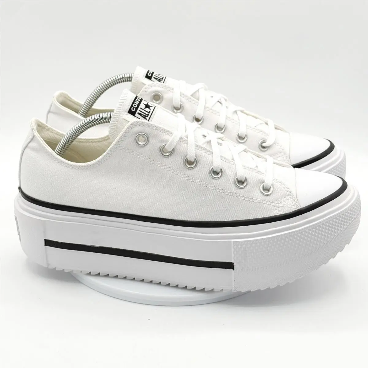 Converse Chuck Taylor All Star Lift Double Stack Size 9 Mens White/black