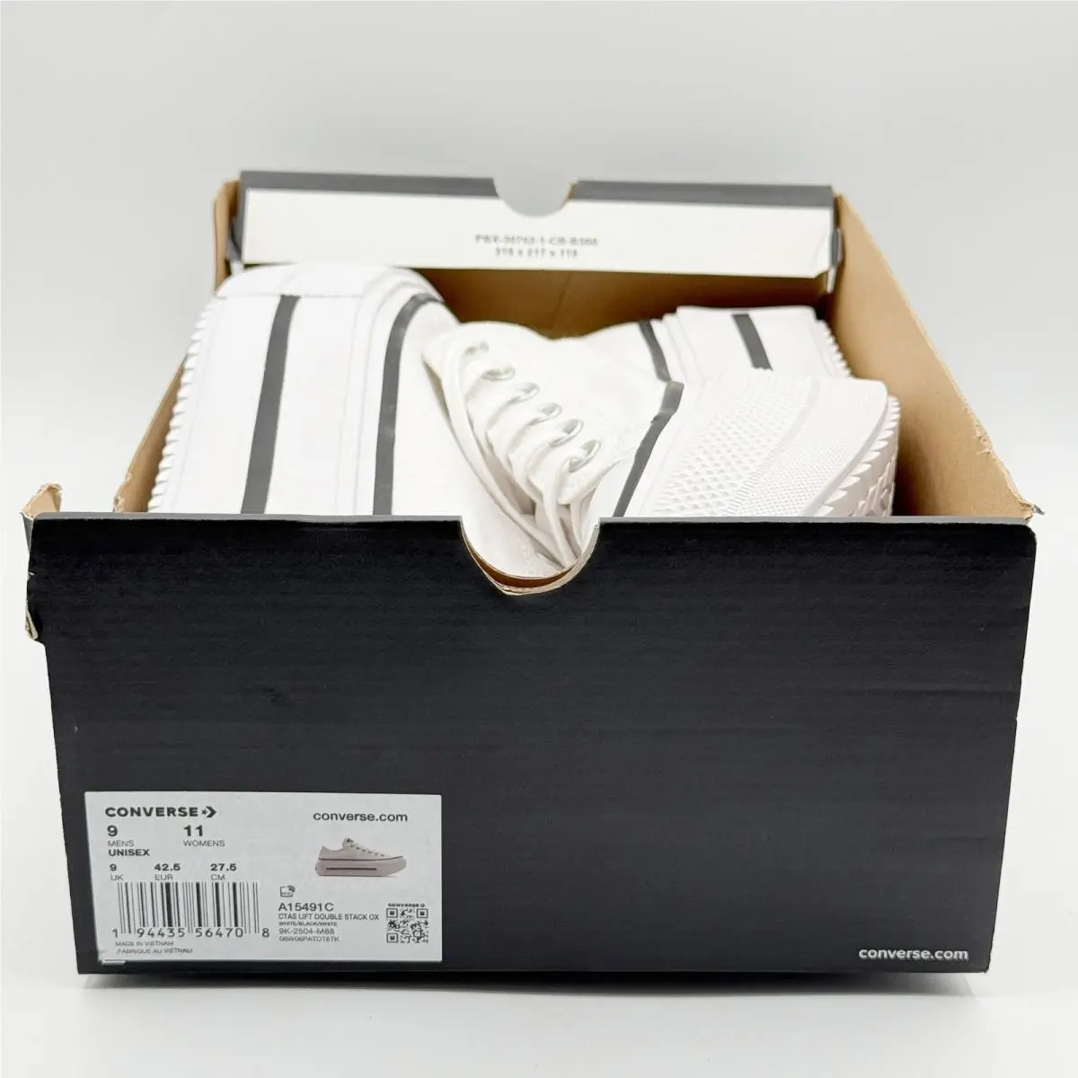 Converse shoes - Converse CTAS Lift Double Stack Ox - A15491C - White (UPC: 194435564708) 0