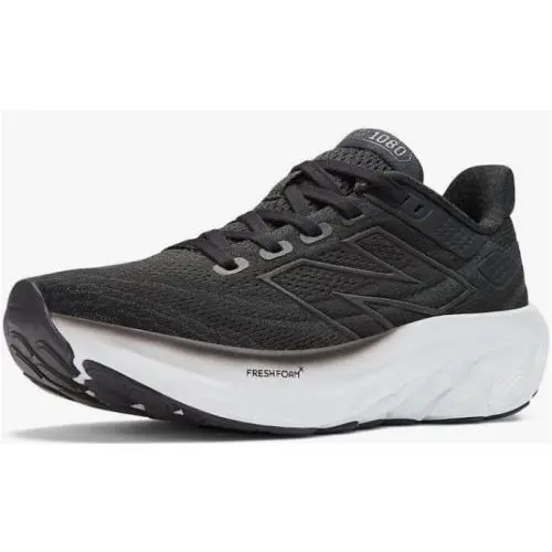 New Balance Kid`s Fresh Foam X 1080 V13 Running Shoe Black/white 4 M Big Kid