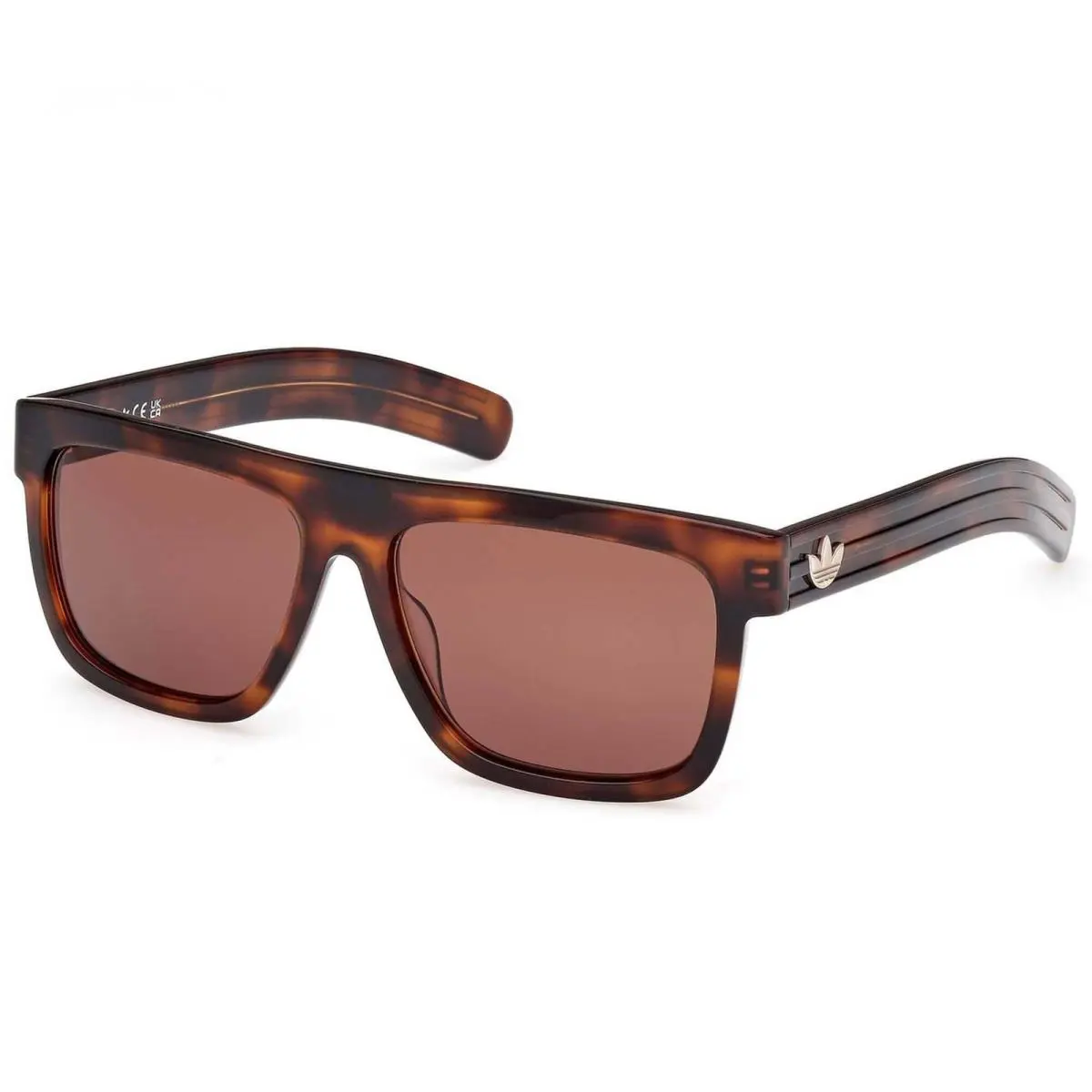 Adidas Unisex Sunglasses Dark Havana Acetate Browline Shape Frame OR0127 5652E