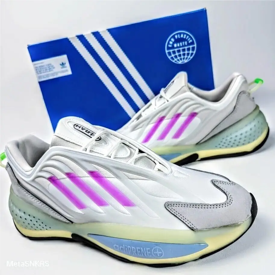 Adidas US 13 Men`s White Grey Purple Blue Adiprene Rare Retro Ozrah H04207