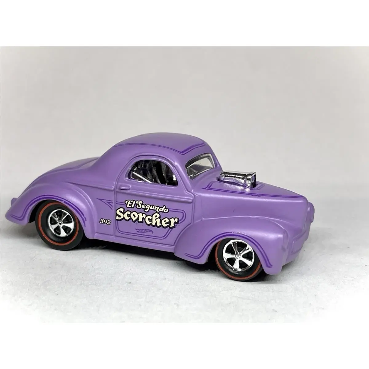 Custom Made Redline Hot Wheels Purple 41 Willlys El Segundo Scorcher Rod Squad