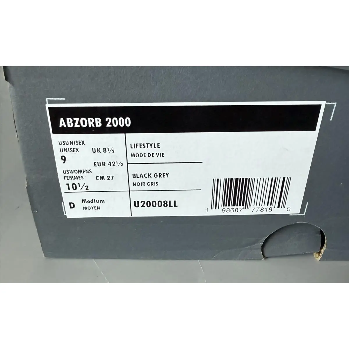 New Balance shoes - New Balance 2000 - Black Grey (UPC: 0198687778180) 9