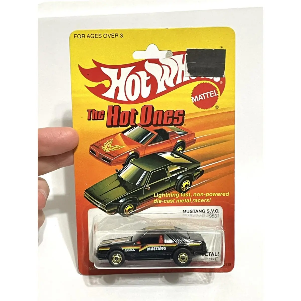 Vintage 1979 Hot Wheels Hot Ones Turbo Mustang Cobra Black Svo