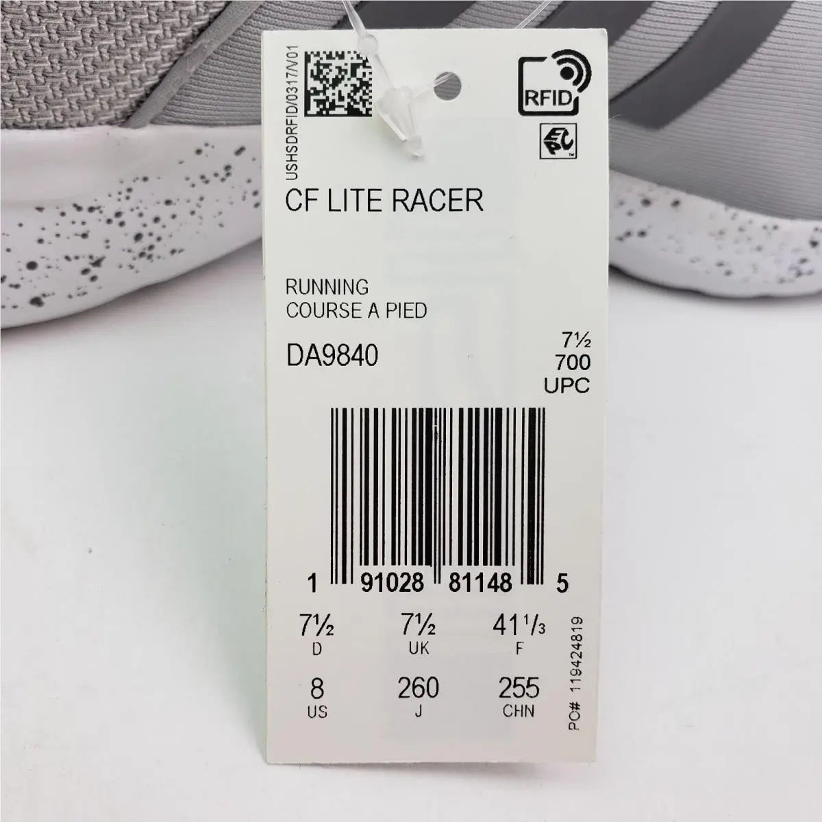 Adidas shoes - Adidas CF Lite Racer - Lite Racer - Gray 9