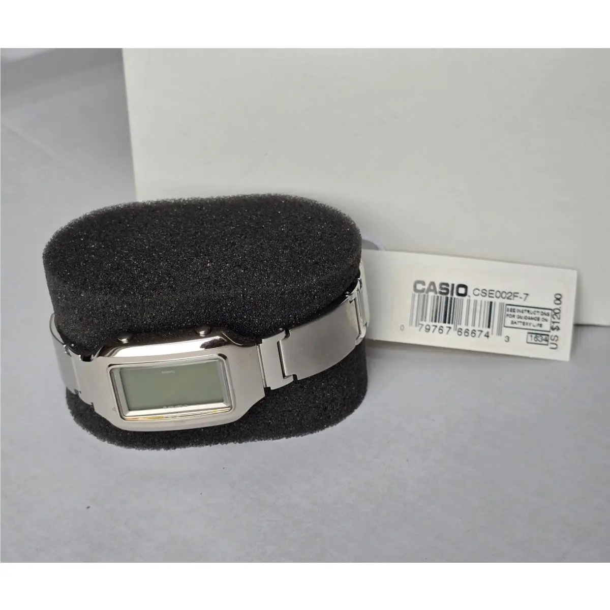 Vintage Casio C-sphere CSE002F-7 Watch Nos Tags Case Manual Untested. Never Worn