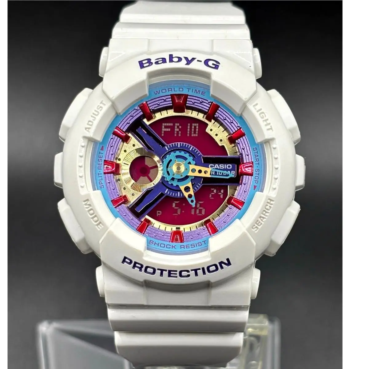 Casio Baby-g BA112-7A White Analog Digital Women`s Watch