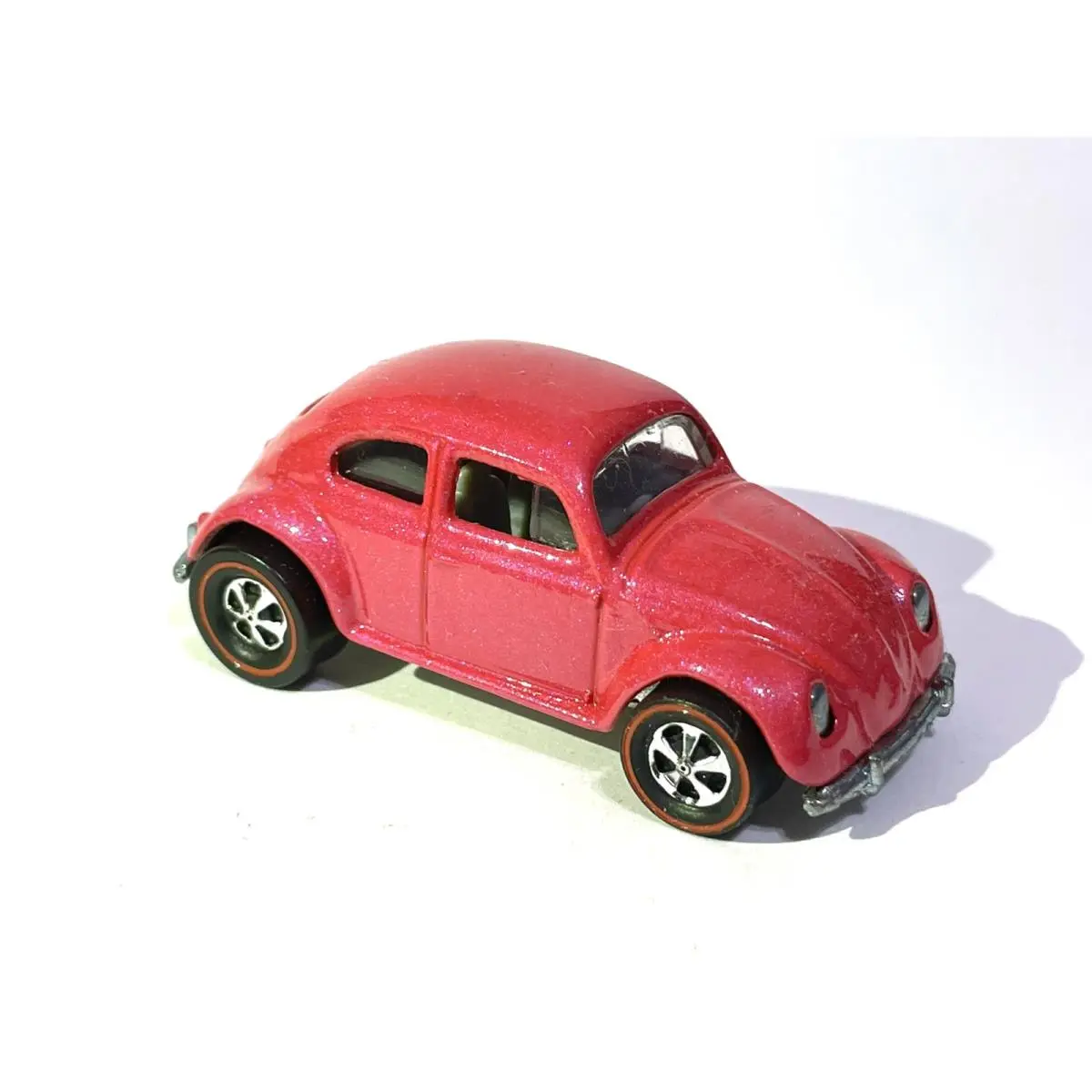 Custom Made Redline 1988 Hot Wheels Volkswagen Pearl Pink Beetle Bug