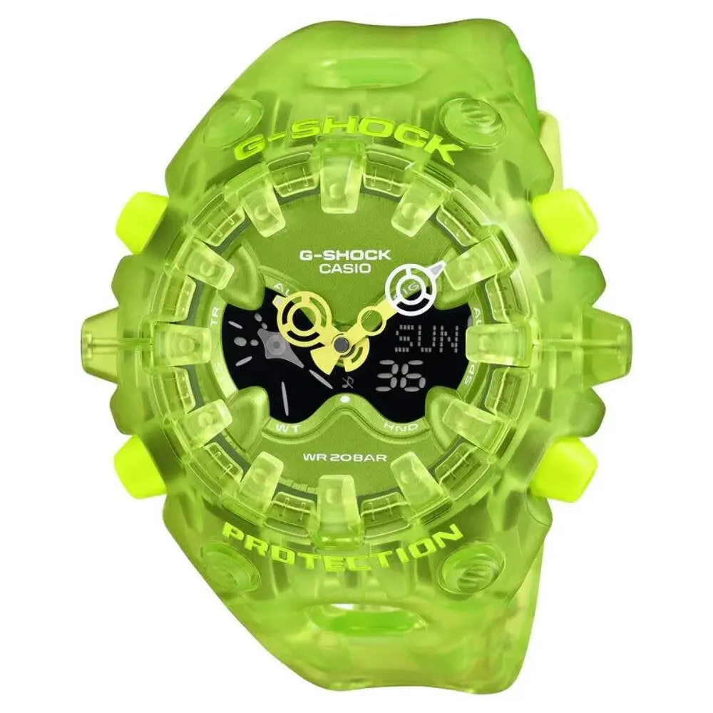 G-shock Men`s Japanese Quartz Analog Digital Green Resin Watch 58.2mm
