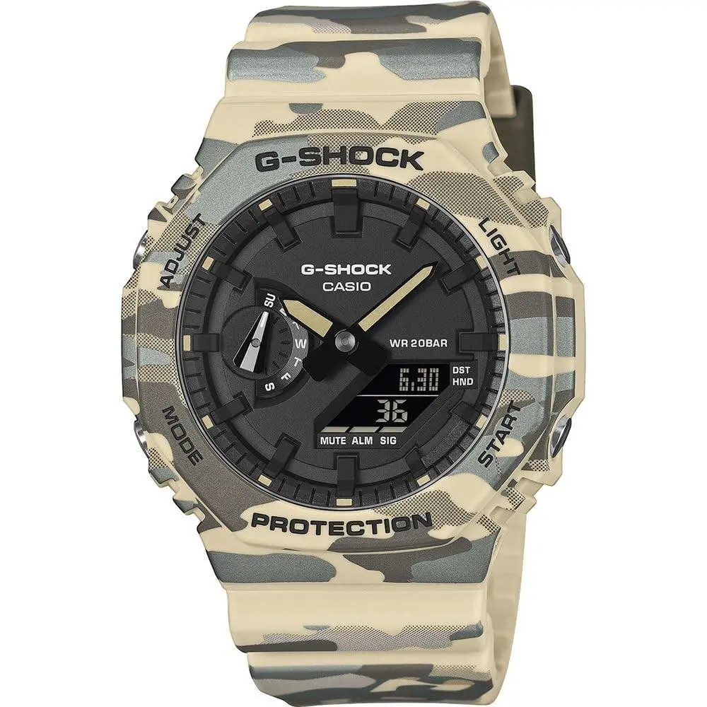 Casio G-shock Casioak Camo Analog Digital Resin Watch GA-2100CM-5AER