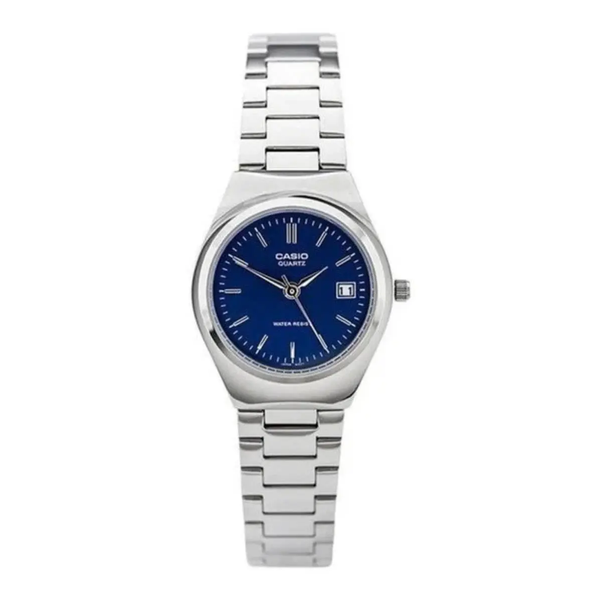 Casio Women’s Silver Stainless Steel Analog Watch with Blue Dial - LTP-1170A-2A