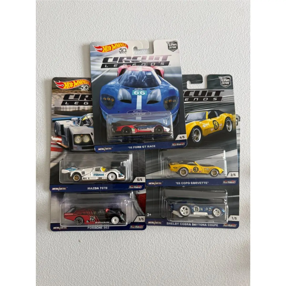 Hot Wheels 50th Anniversary Car Culture Circuit Legends Complete Set Of 5 BK9