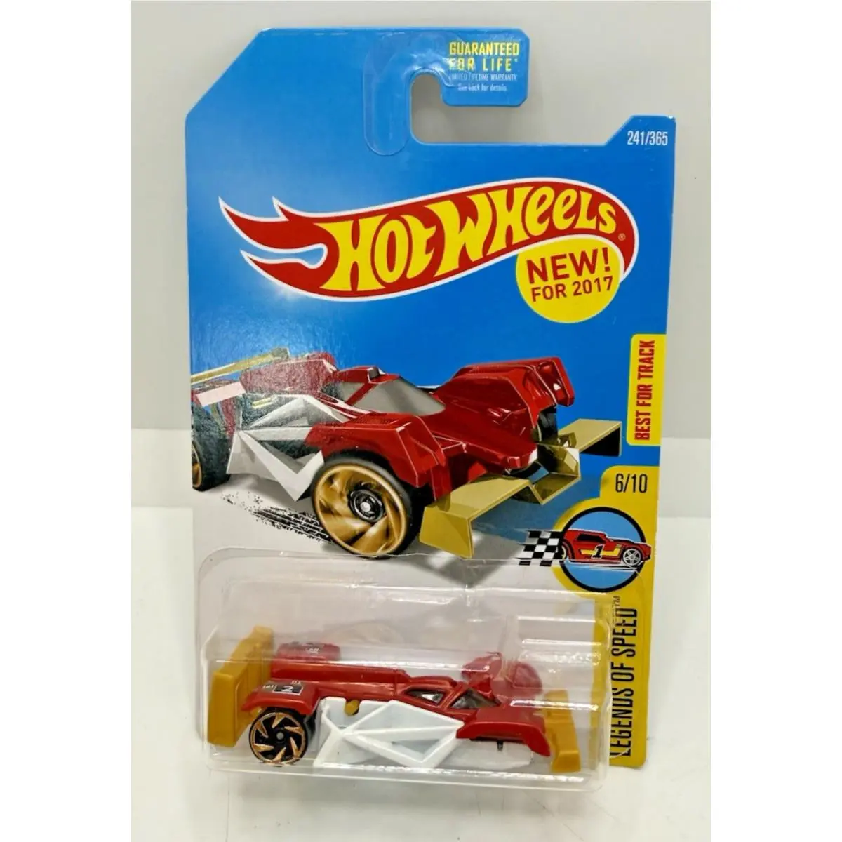 Hot Wheels 2017 HW Legends OF Speed 6/10 Flash Drive Red/white Error Car