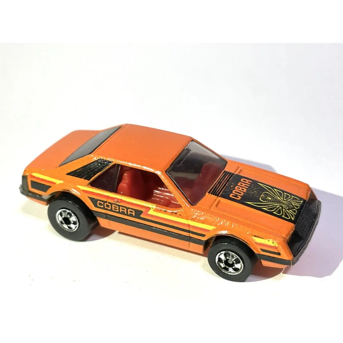 Vintage 1979 Hot Wheels Hot Ones Turbo Mustang Cobra Orange