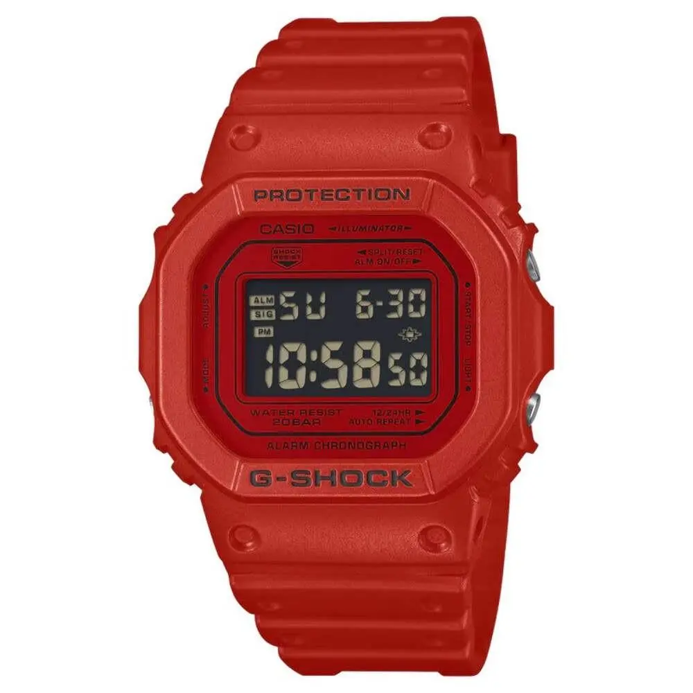 G-shock DW5600RRB-4 Digital 5600 Series Watch 42.8mm in Red