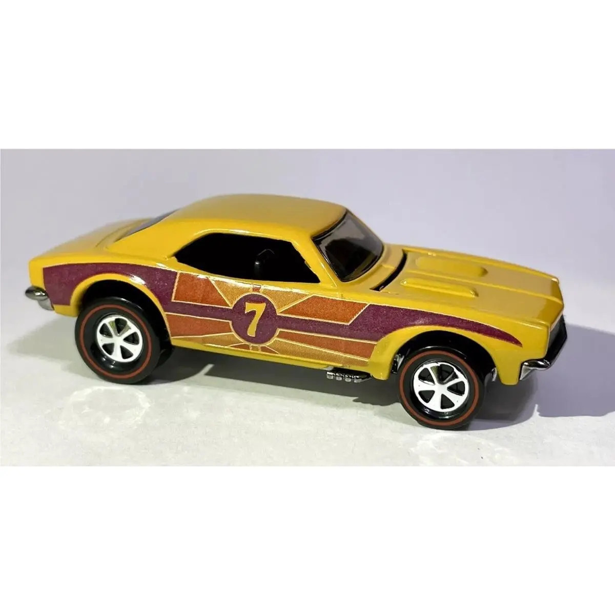 Hot Wheels “custom Camaro” 67 Heavy Chevy Custom Made Redline Gloss Yellow