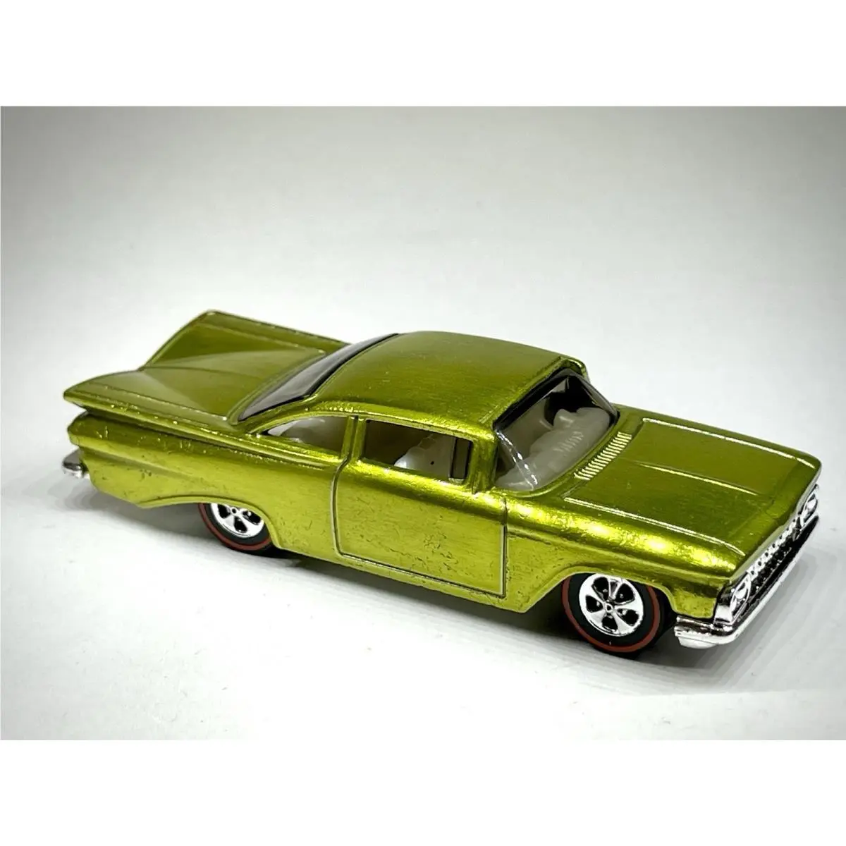 Custom Made Redline Hot Wheels 59 Chevy Impala Spectraflame Yellow