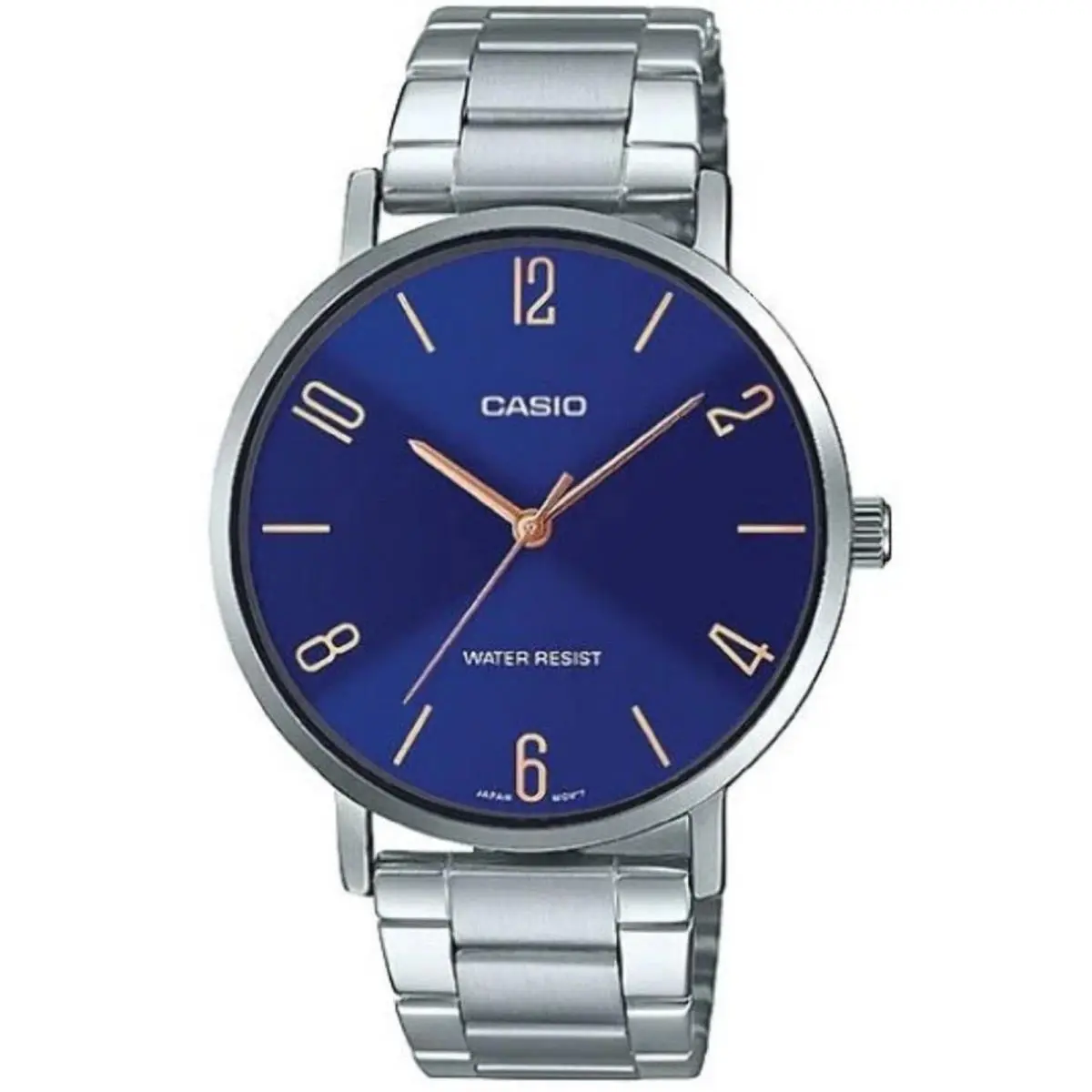 Women’s Blue Dial Stainless Steel Analog Watch - LTP-VT01D-2B2UDF by Casio