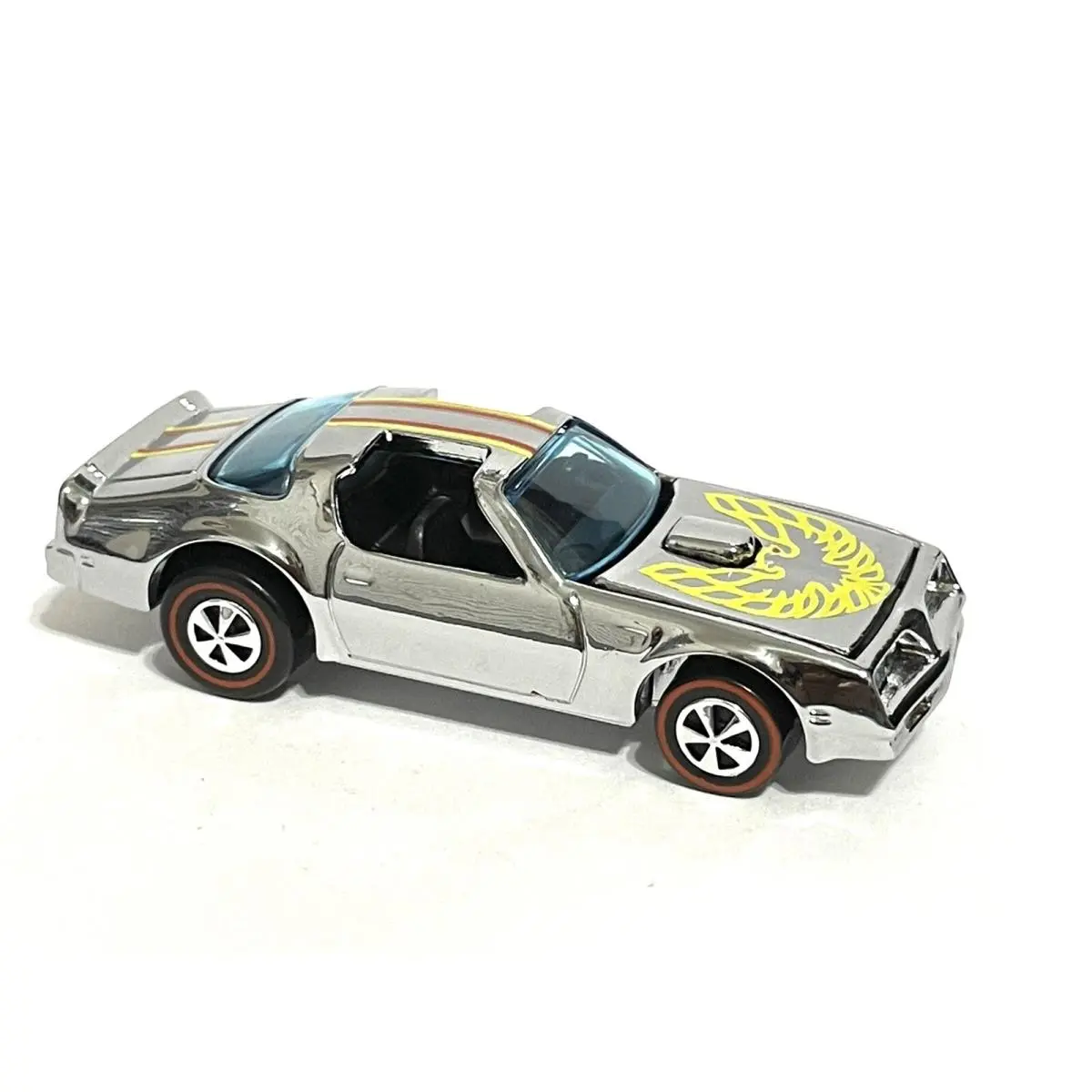 ⬜ Custom Made Hot Wheels Hotbird - Chrome - Hot Bird Mint