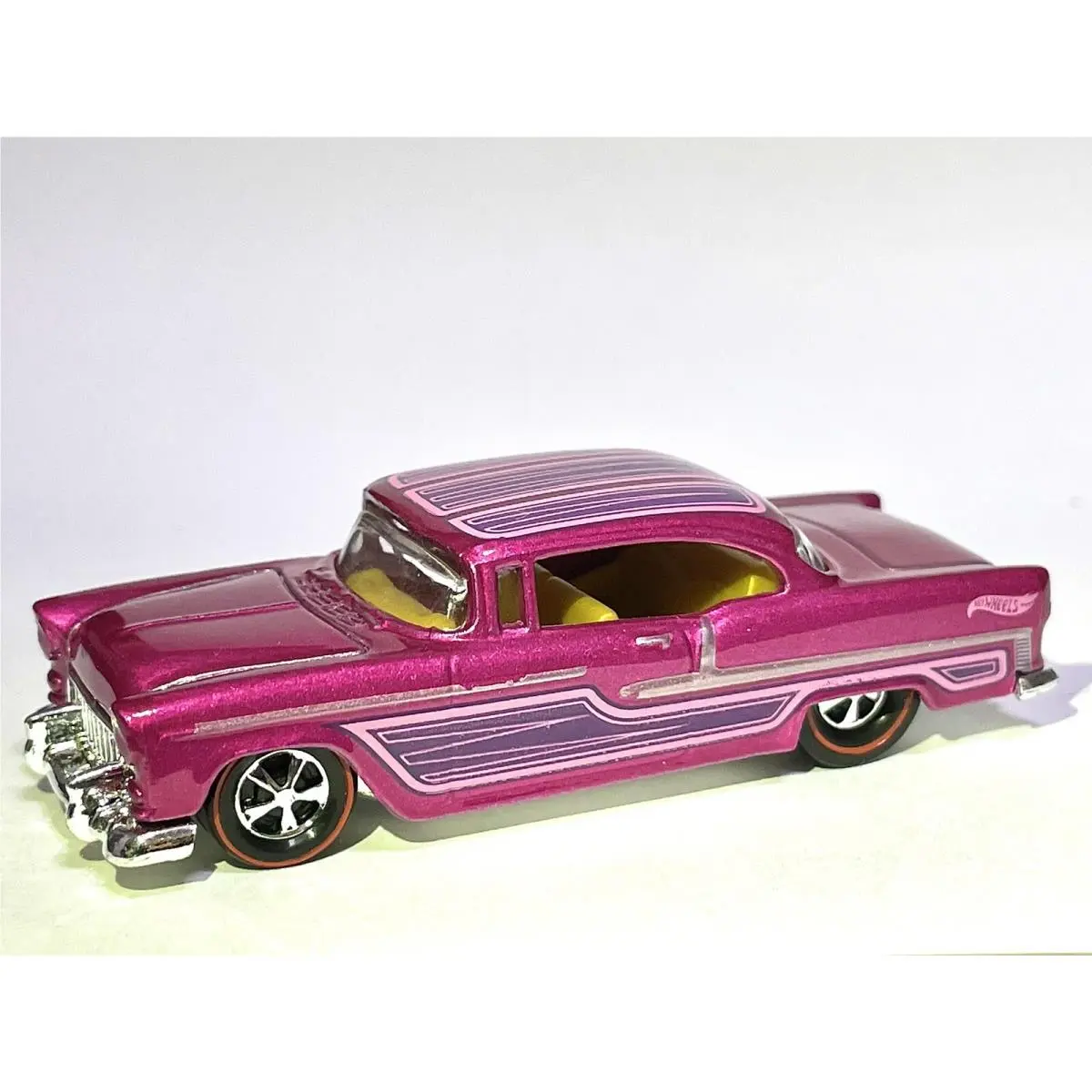 Hot Wheels Flying Customs Pink 55 Chevy “custom Made” Redline