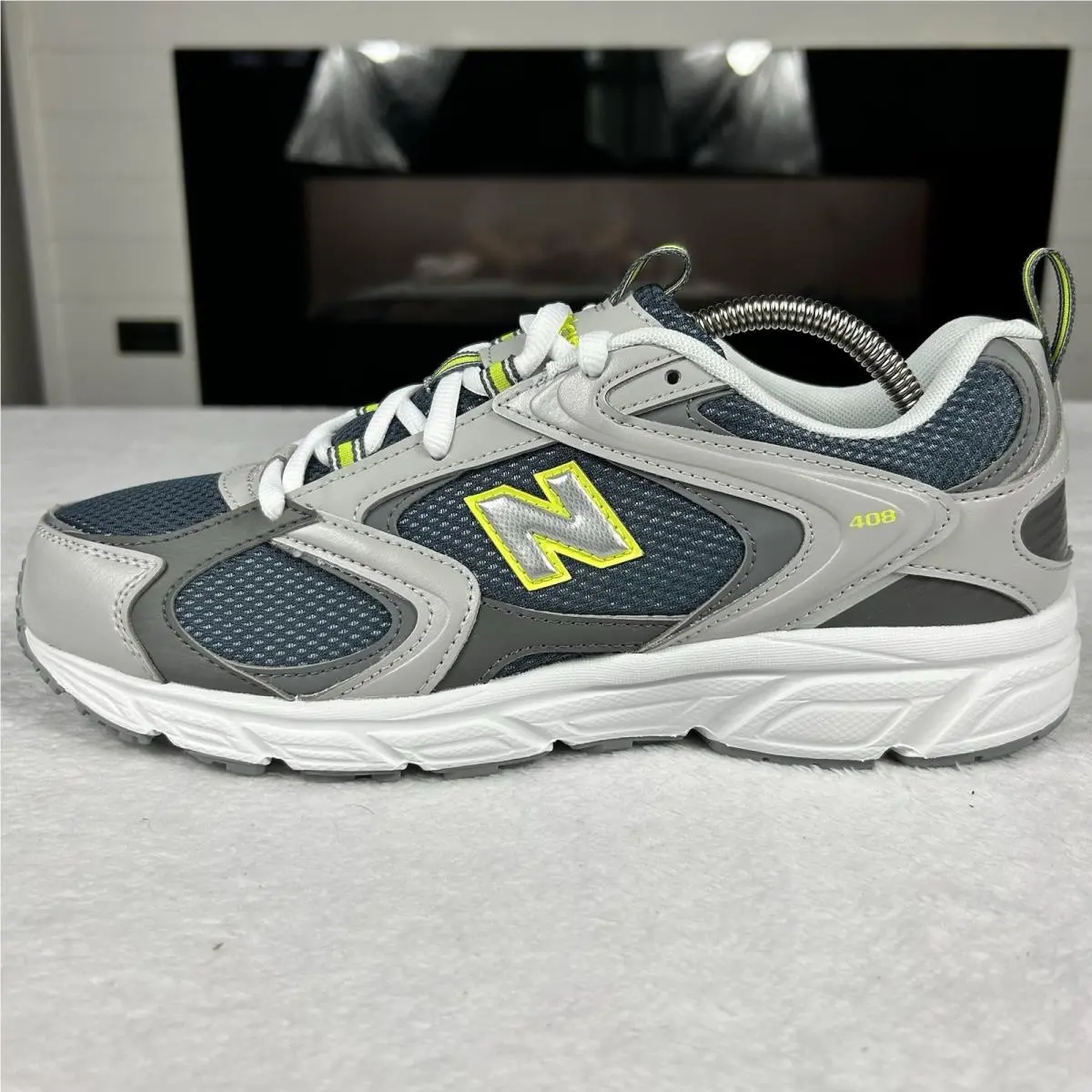 New Balance 408 Running Shoes Men’s Size 9.5 Women’s 11 Grey/blue U4082F5 New