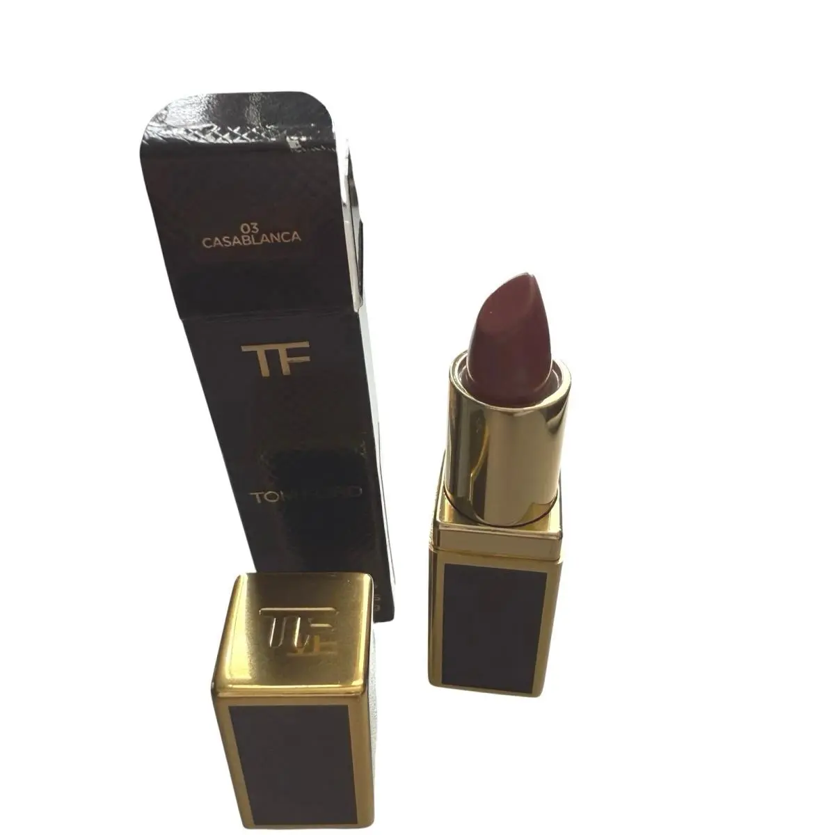 Tom Ford TF Lip Color Matte Lipstick 03 Casablanca 0.03 oz Travel Size - Brown