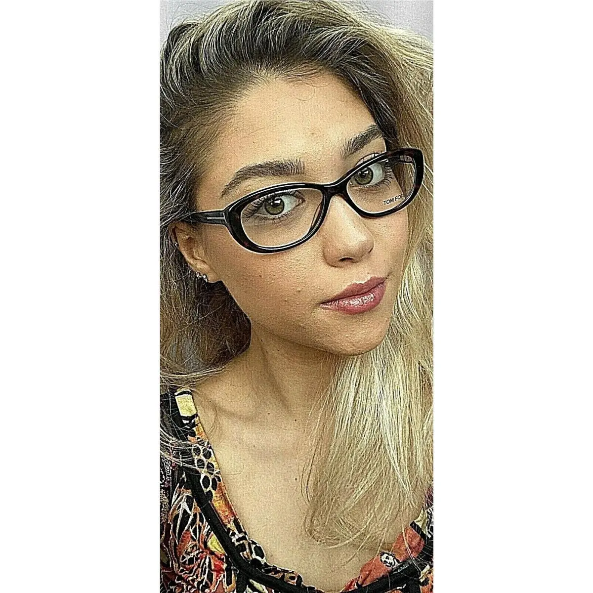 Tom Ford TF 5226 001 Black 54mm Rx-able Women`s Eyeglasses Frame Italy