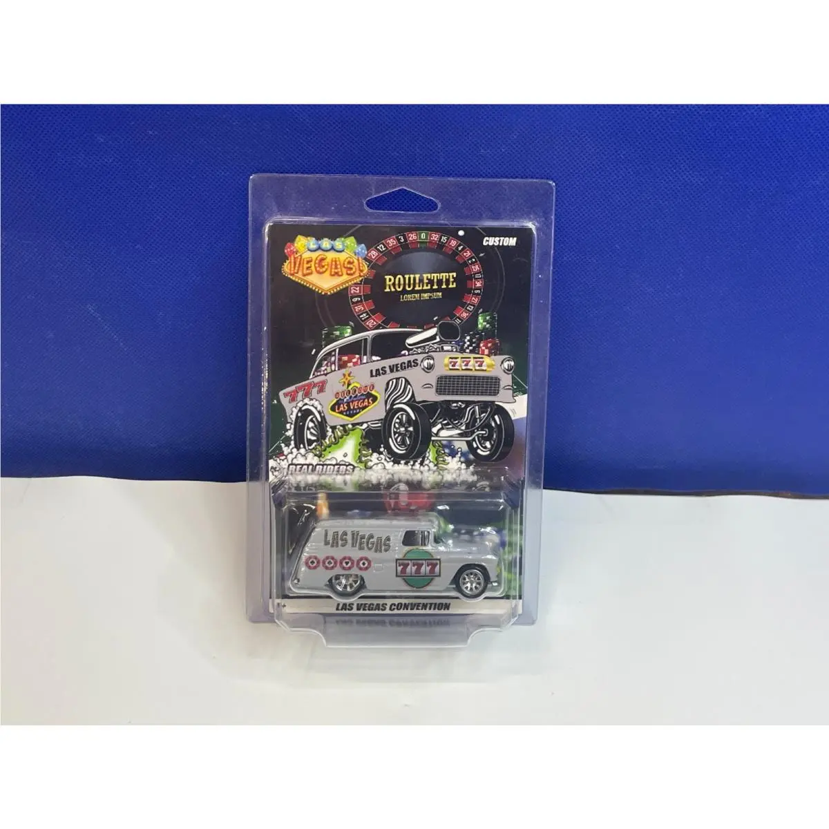 Hot Wheels 1/64 Scale Custom 1955 Chevy Panel Las Vegas Convention W/ Protecto