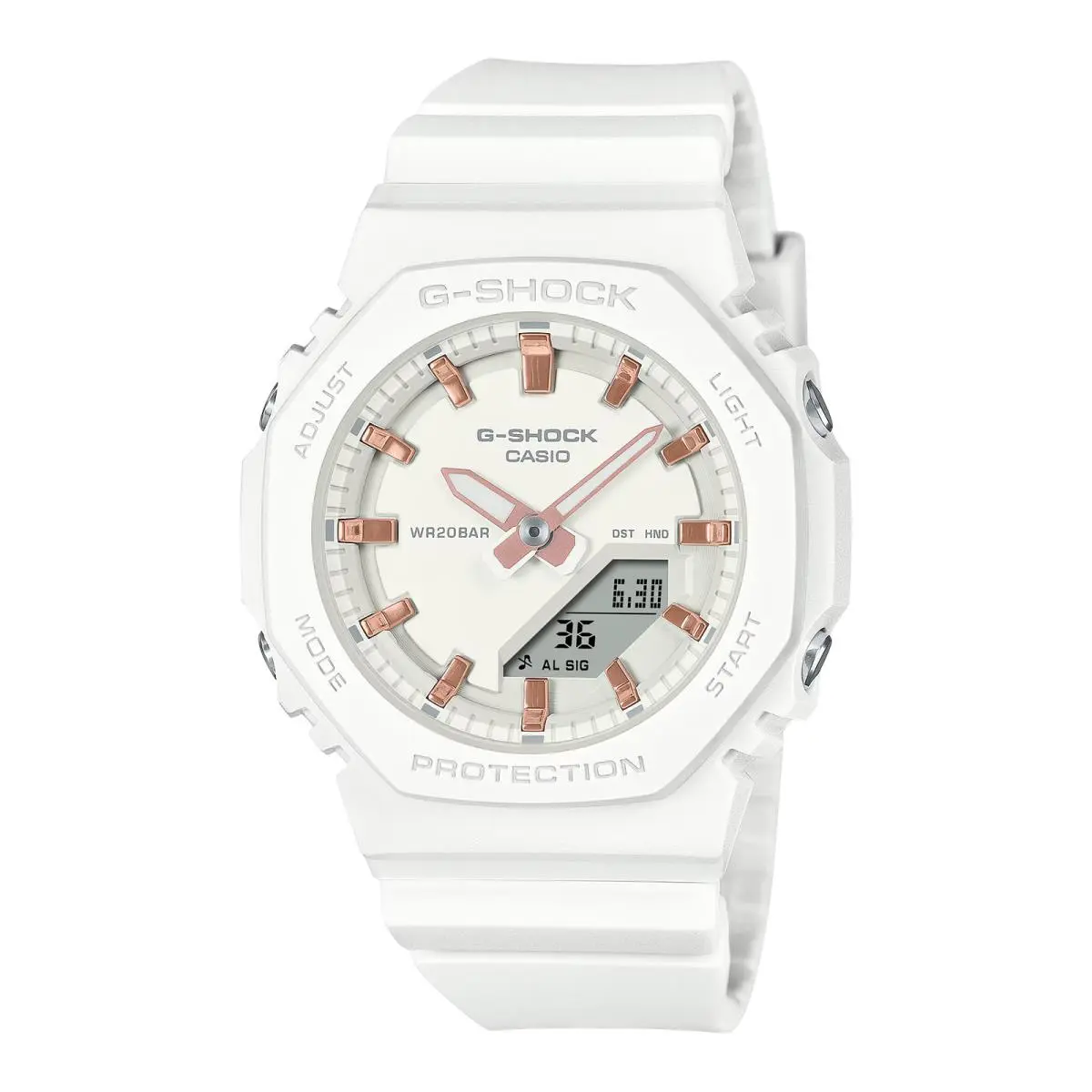 G-shock GMA-P2100M-7A White Analog-digital Women`s Watch ​ by Casio