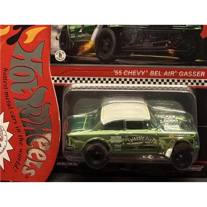 2022 Hot Wheels Rlc Green Spectraflame `55 Chevy Bel Air Gasser Triassicfive Car