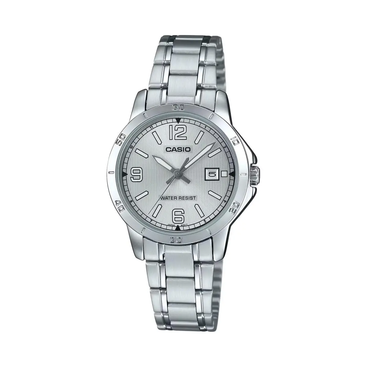 Women’s Silver Dial Stainless Steel Analog Watch - LTP-V004D-7B2UDF by Casio