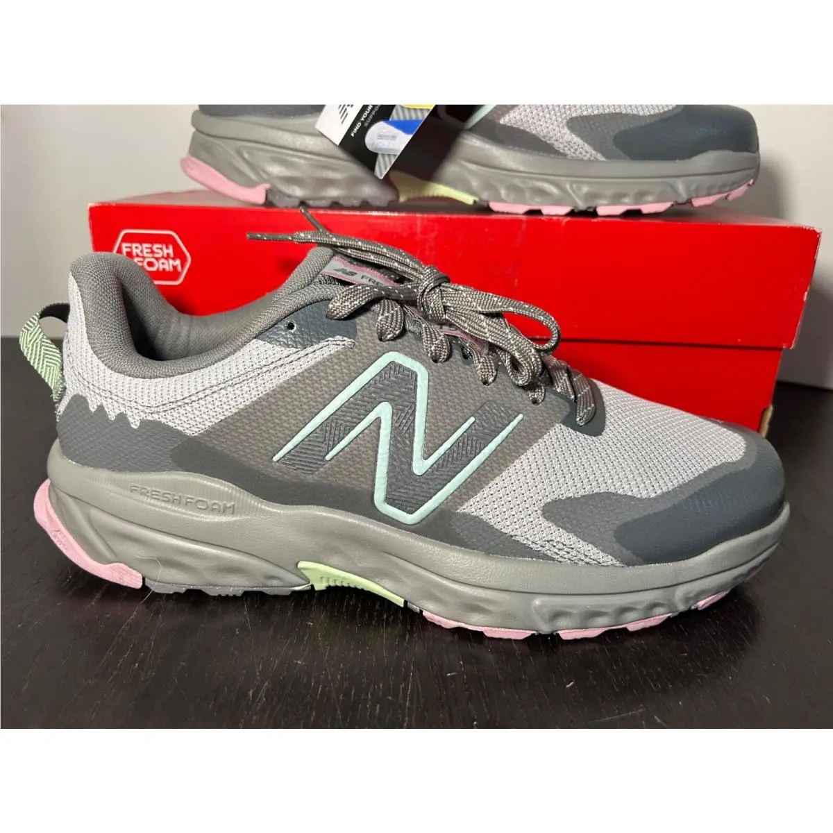 New Balance Fresh Foam 510v6 Trail Running Shoes Sneakers Grey Womans Size 11