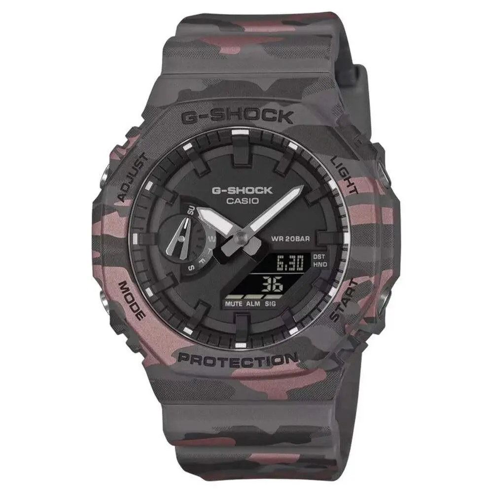 G-shock Men`s Ana-digi Camo Resin Strap Watch