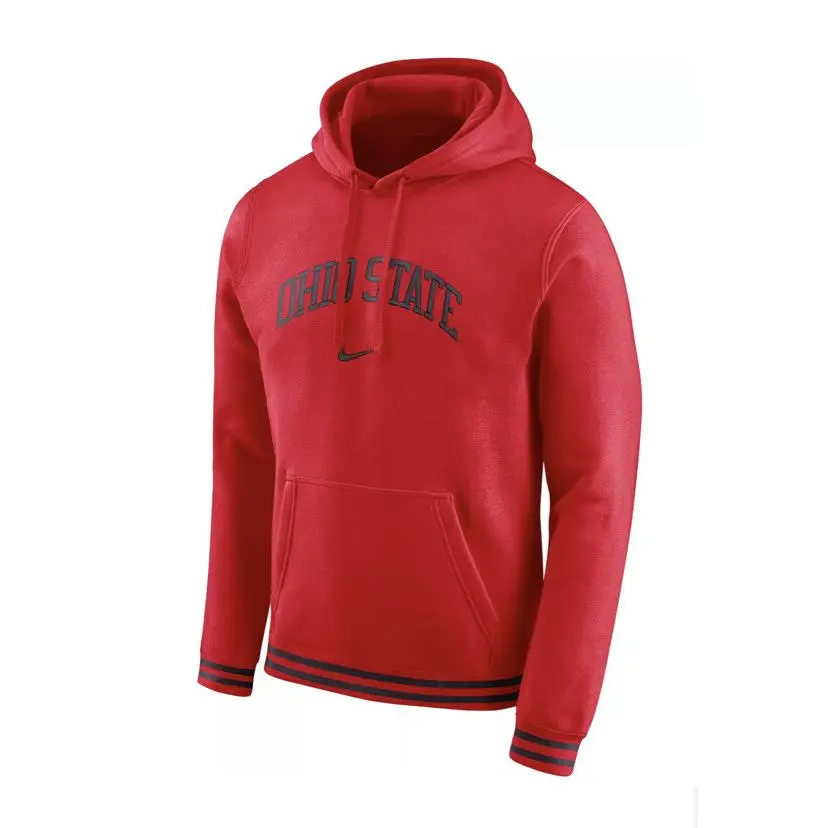 Ohio State Buckeyes Nike Scarlet Retro Fleece Red Pullover Hoodie Men’s 2X Large