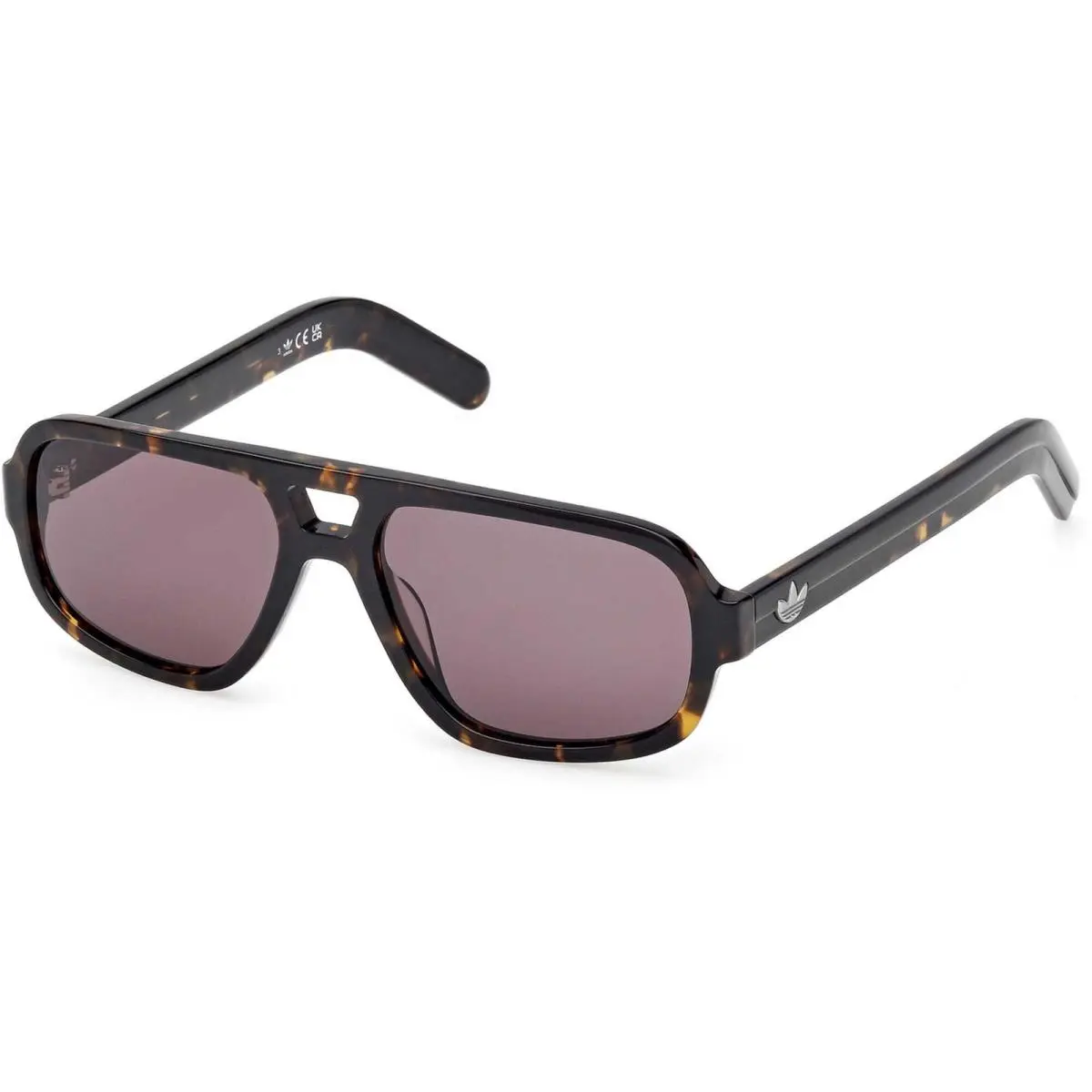 Adidas Men`s Sunglasses Dark Havana Acetate Navigator Shape Frame OR0134 5552E