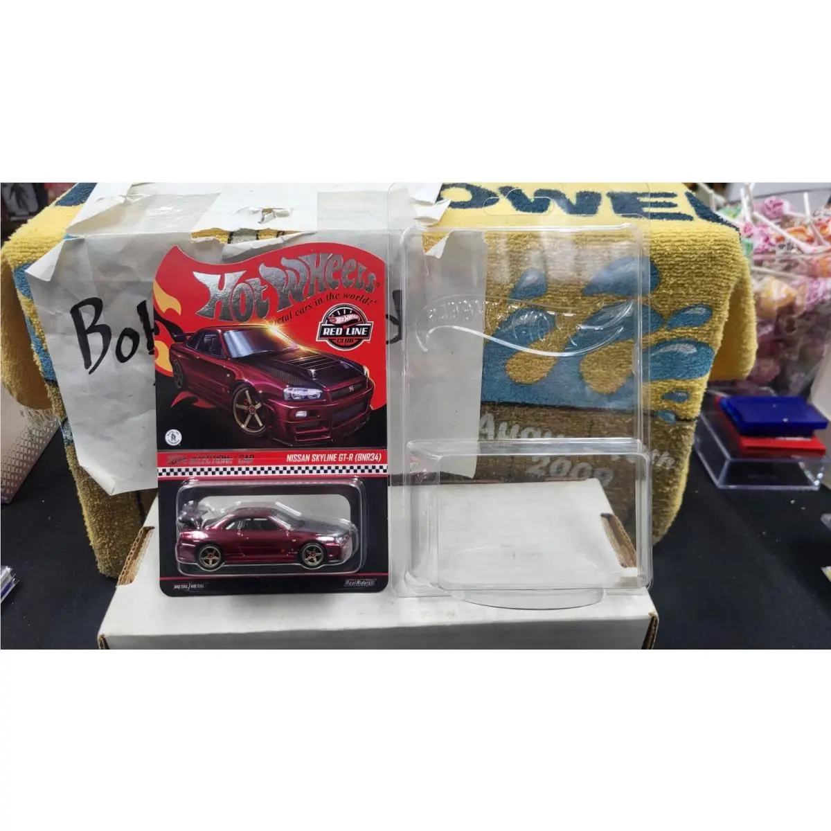 Hot Wheels Skyline Gt-r (BNR34) 2025 Nissan Skyline Gt-r BNR34 Rlc Hot Wheels Red Line Club Exclusive 1/64