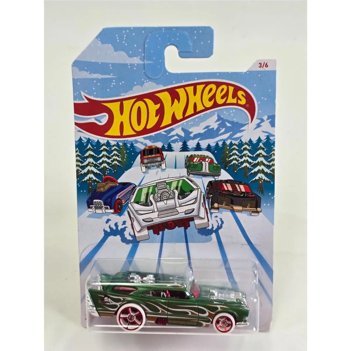 2018 Hot Wheels Jack Hammer Holiday Hot Rods Green 3/6