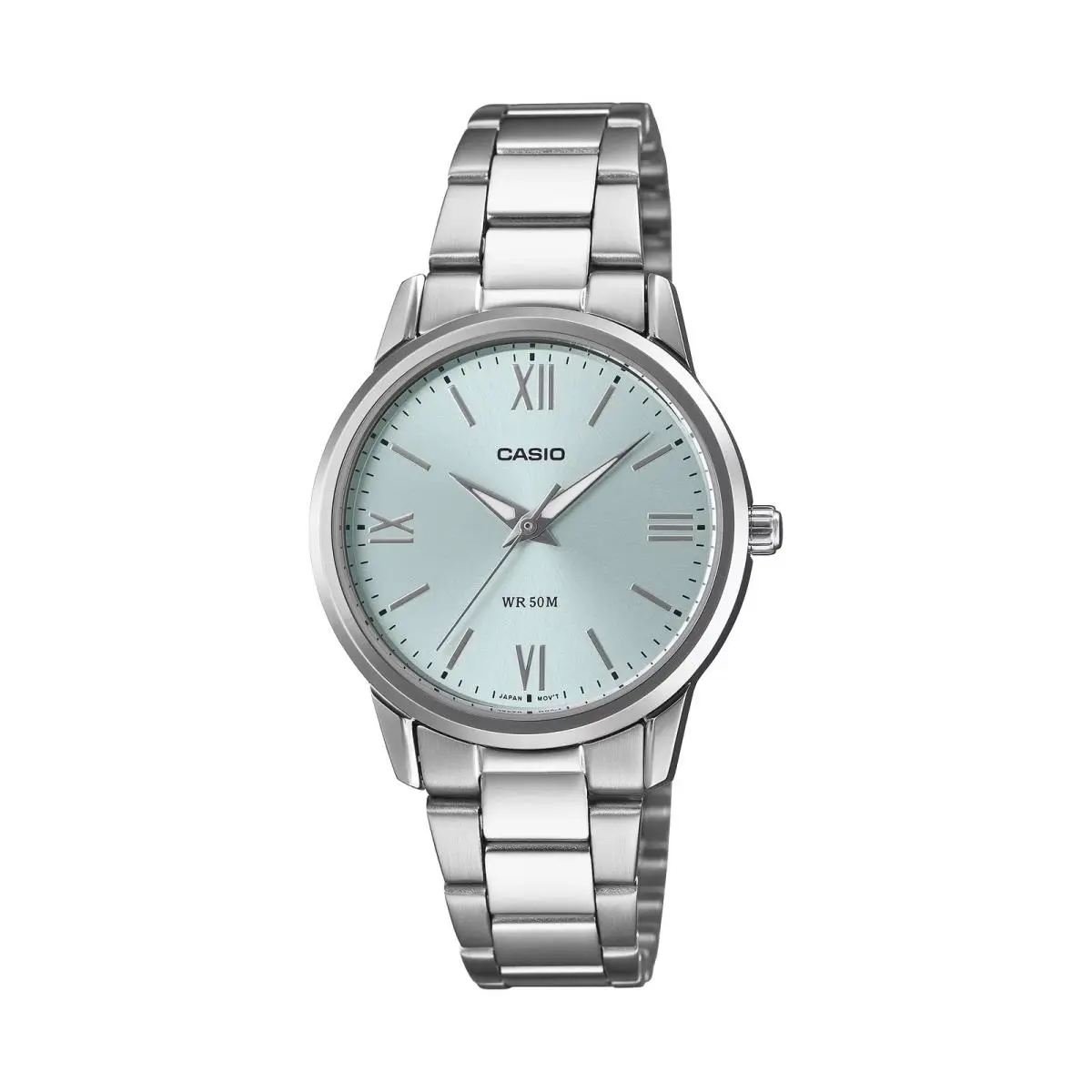 Women’s Silver Stainless Steel Blue Dial Analog Watch - LTP-1303DD-2AVDF by Casio