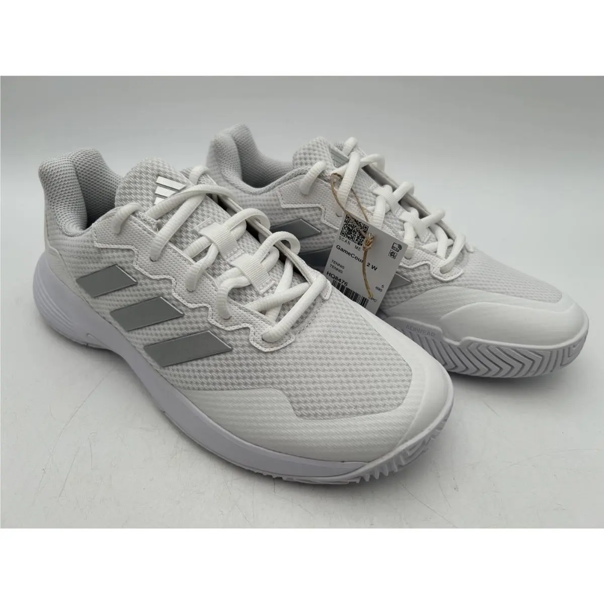 Women`s Adidas Gamecourt 2 Tennis Shoes 6.5 White
