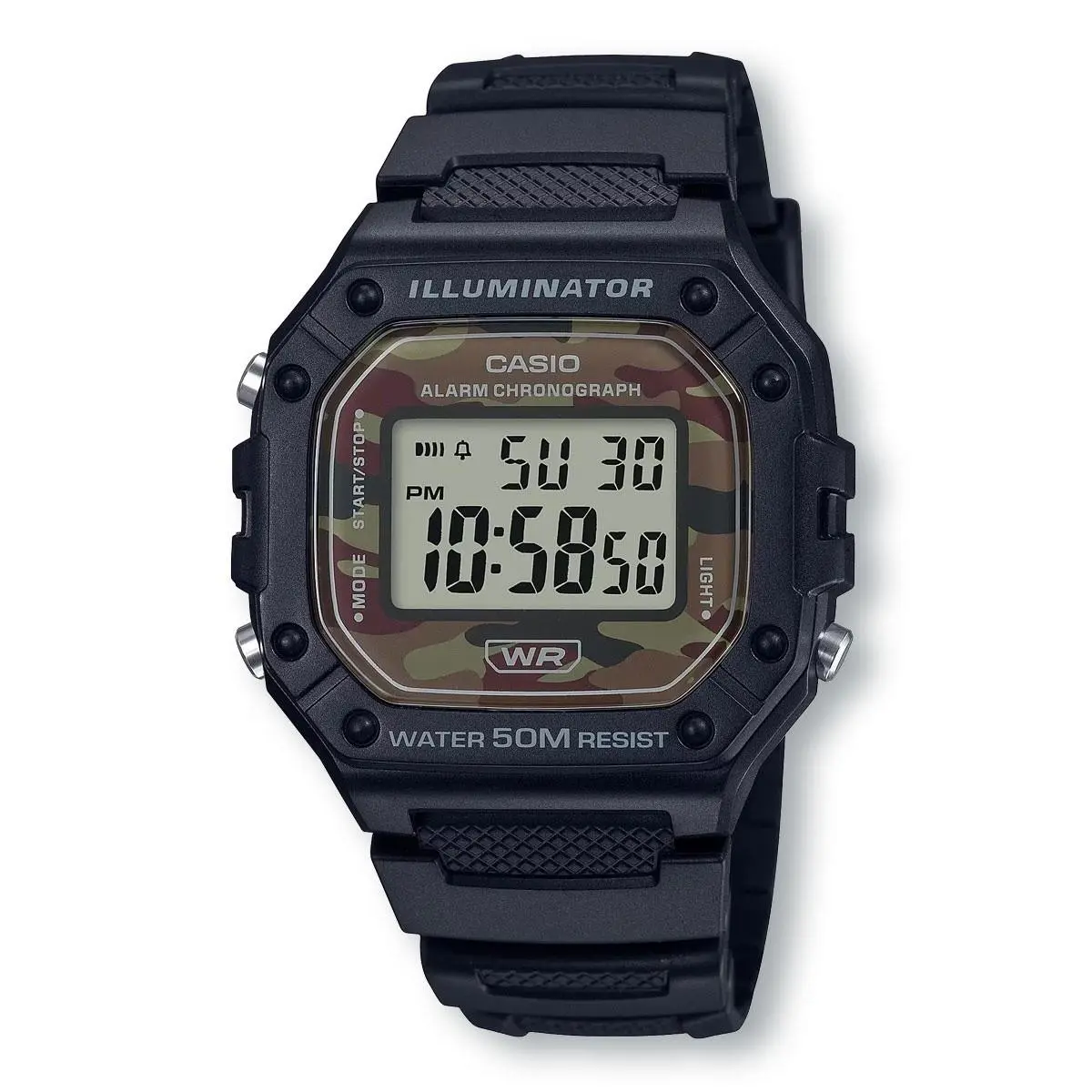 Casio W218H-5B Large Case Digital Sport Watch Camouflage