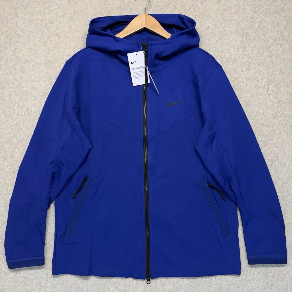 Nike Tech Pack Full Zip Hoodie Jacket Mens Blue Standard Fit BV4489-455 L