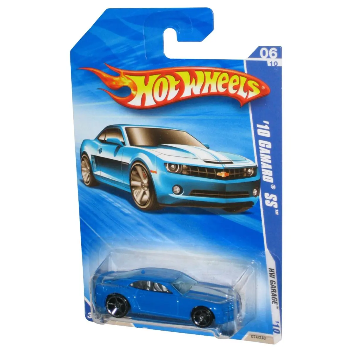 Hot Wheels HW Garage `10 6/10 Camaro SS Blue Toy Car 074/240