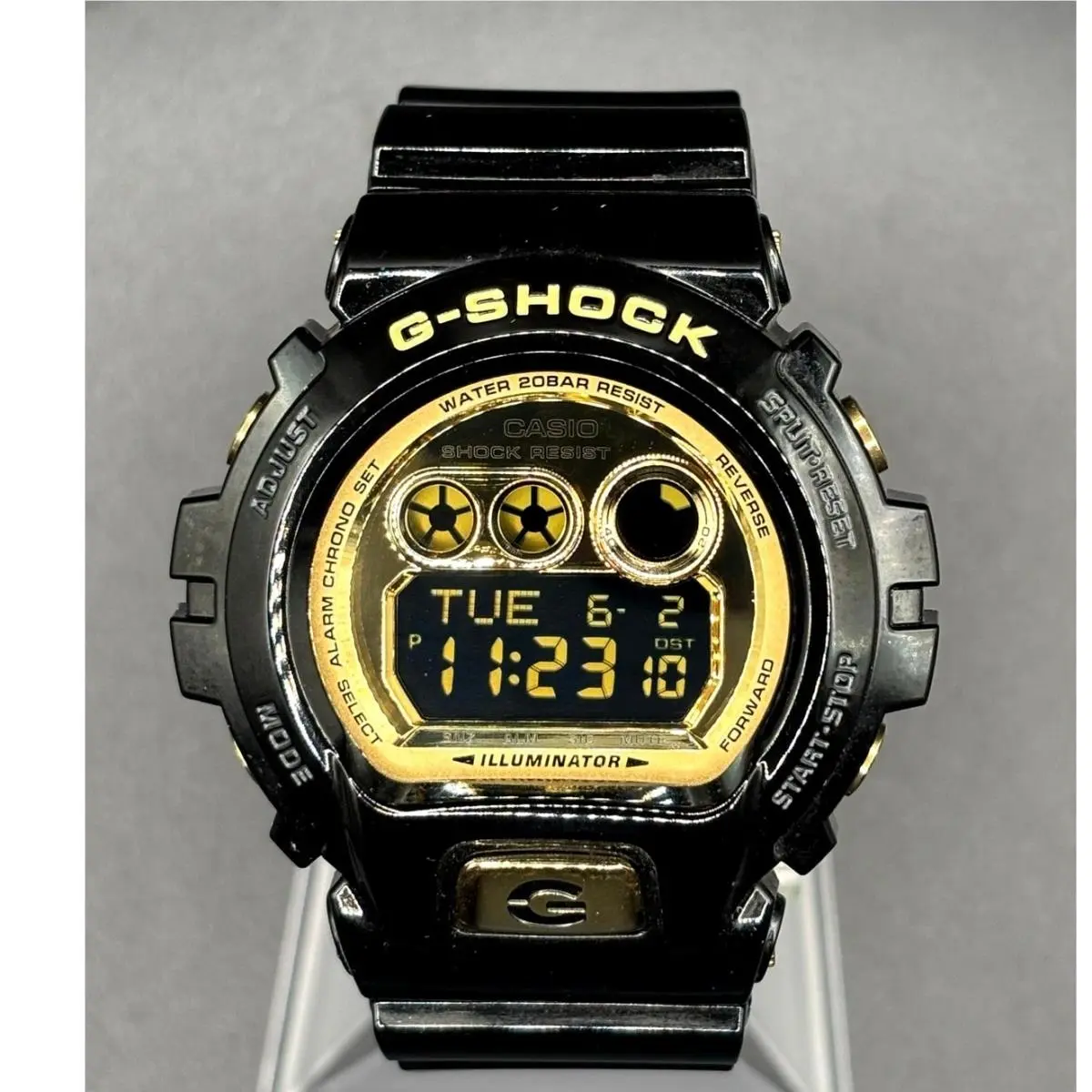 Casio G-shock GD-X6900FB-1 Black Gold Mirror Dial XL Watch Full Set