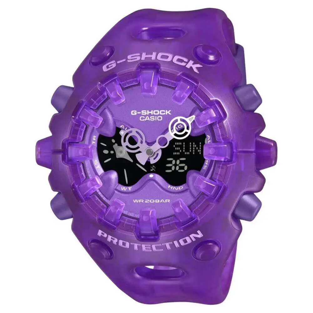 G-shock Men`s Japanese Quartz Analog Digital Purple Resin Watch 58.2mm
